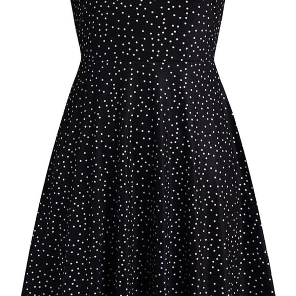 Women's Elegant Knee Length Dresses Vintage 50s Office Casual Floral Print Work - Picture 3 of 6